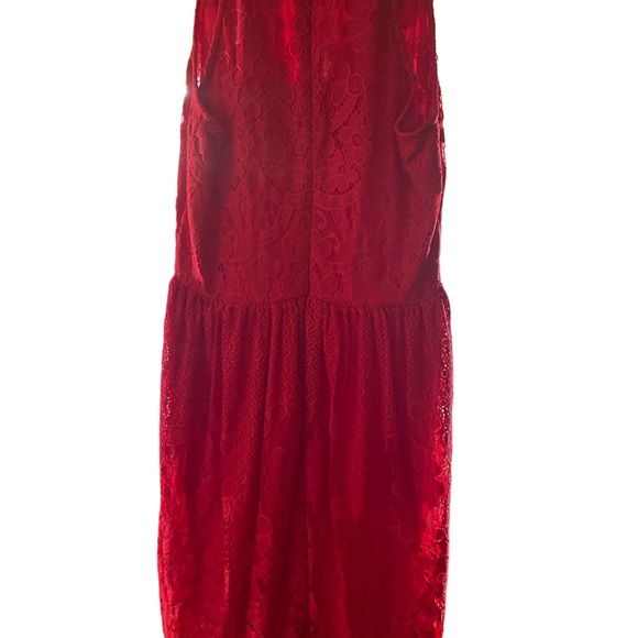 New York and Company red lace dress size 4 - Picture 6 of 7